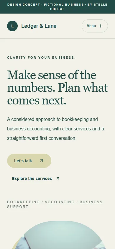 Mobile website design preview
