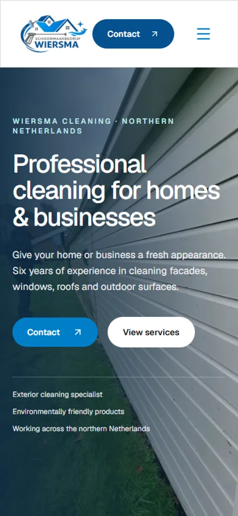 Mobile website design preview